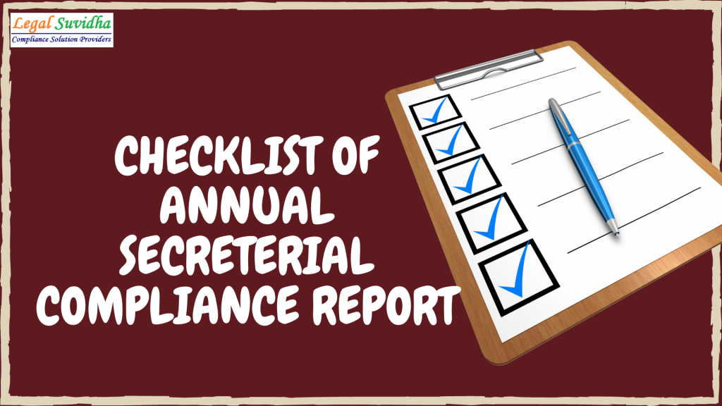 Annual Secretarial Compliance Report